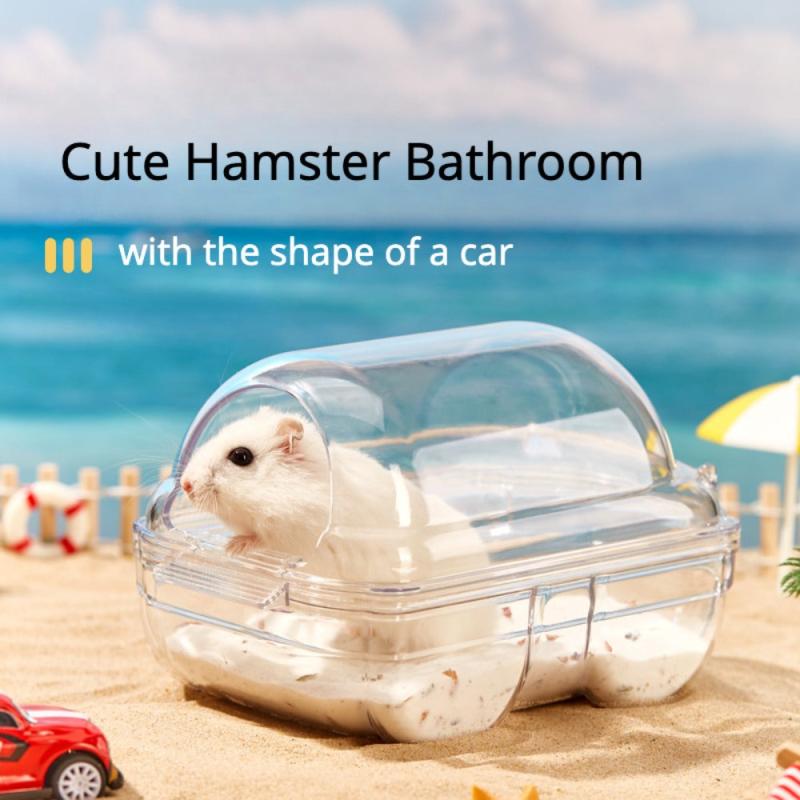 Convenient Hamster Bathroom Car Shaped Small Pet Toilet Bathtub