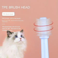 Soft Silicon Pet Toothbrush Dogs Cats 360 Degree Cleaning Oral Health