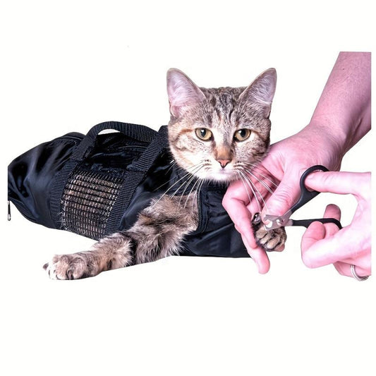 Anti Bite Anti Scratch Cat Bag Restraint Bag For Grooming Cleaning Bathing
