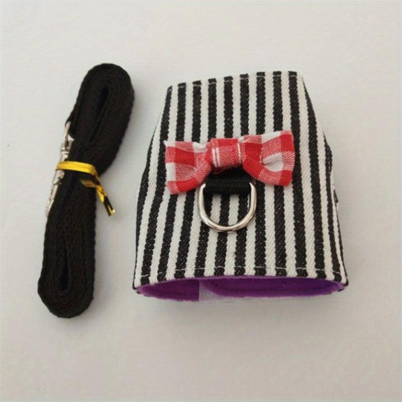 Pet Rabbit Harness Vest And Leash Set For Ferret Big Hamster Bunny