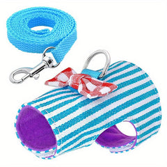 Pet Rabbit Harness Vest And Leash Set For Ferret Big Hamster Bunny