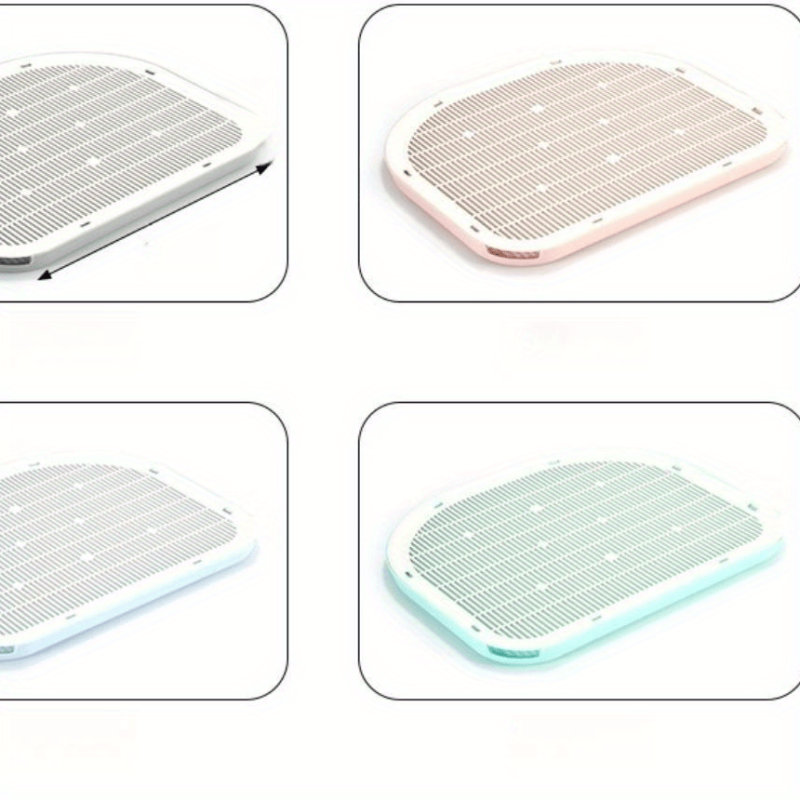 Double Layer Cat Litter Mat Urine Proof Litter Trapping Mat Easy to Clean