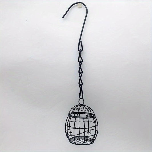 Decorative Bird Feeder for Garden, Hanging Food Dispenser for Wild Birds