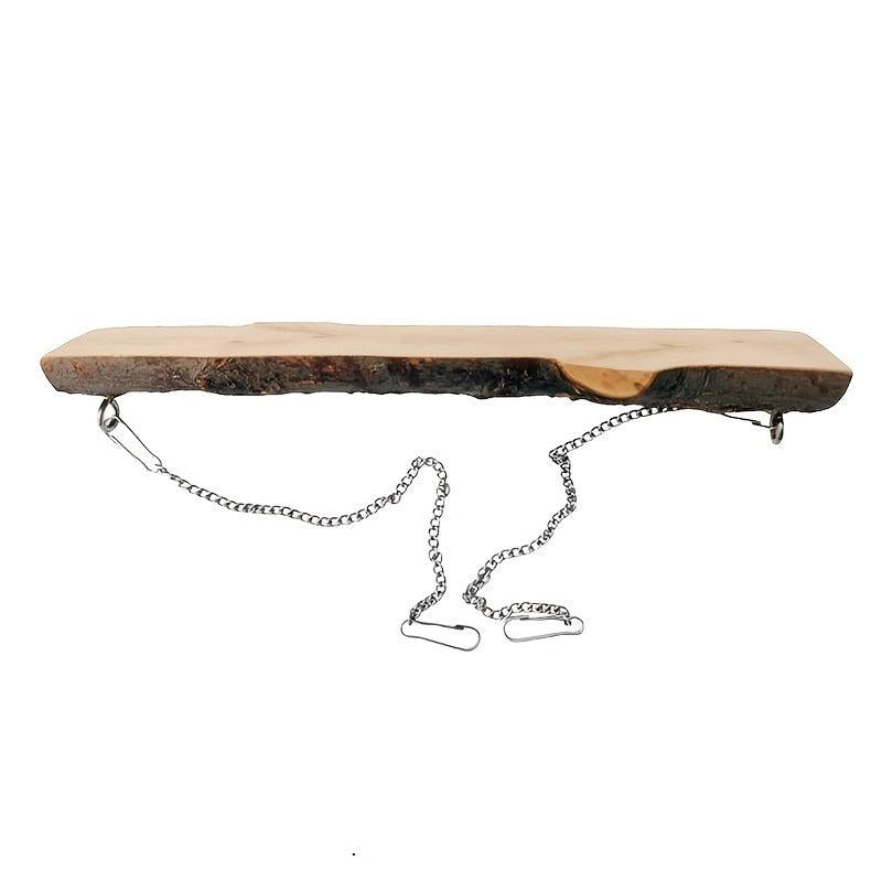 Wooden Bird Swing Toy for Parrot Cage Play