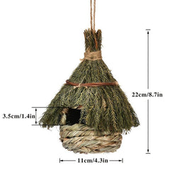 Straw Bird Nest Natural Bird House Hanging Decoration