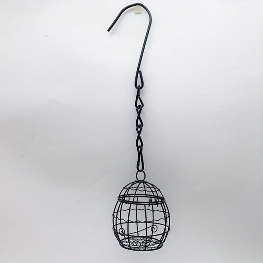 Outdoor Bird Cage Feeder Spring Hanging Bird Feeder Garden Yard Feeder
