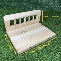 Bird Perch Board Rail Rest Station for Parrot Cage