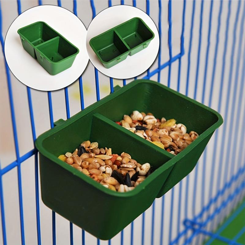 2pcs Animal Feeding Boxes Universal Food Container For Bird Rabbit Cage