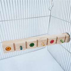 Funny Bird Wood Perch Platform for Parrot Stand Pole