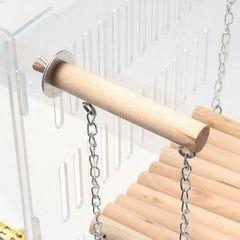 Wooden Swing Toy for Pet Bird Cage