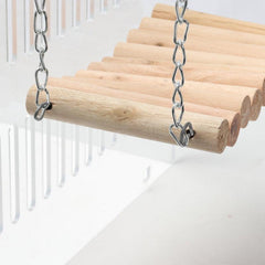 Wooden Swing Toy for Pet Bird Cage