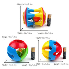 Colorful Chewing Treat Toy for Medium to Large Parrots Parrot Ball with Bell