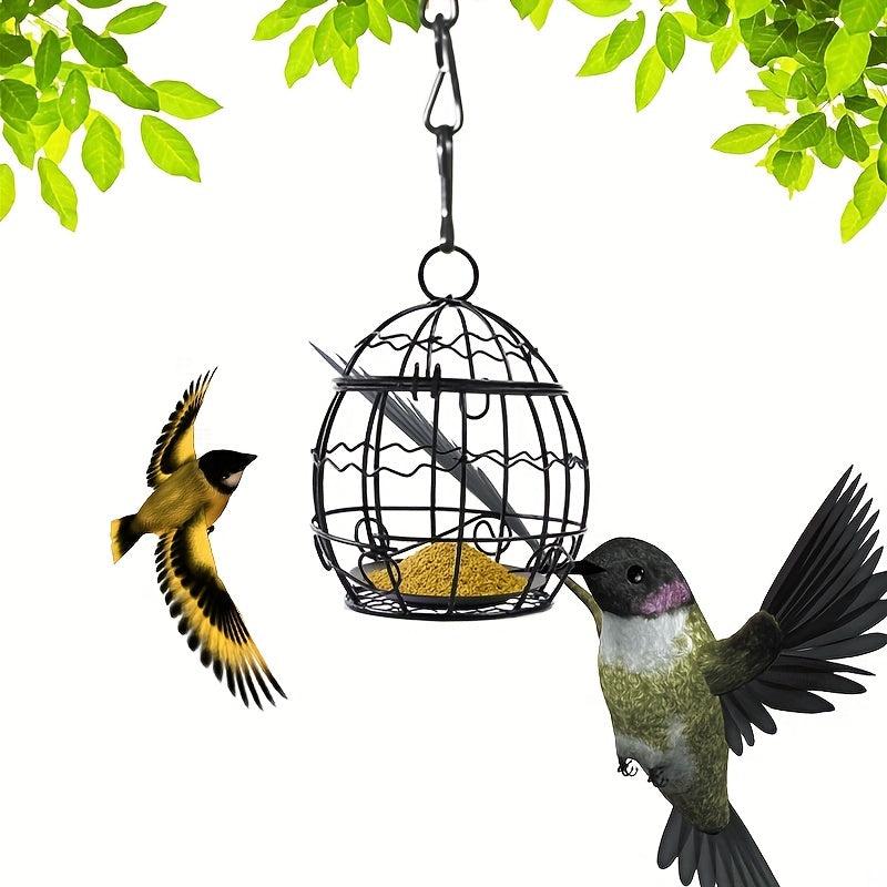 Bird Hanging Feeder Chain Sun Rain Proof Outdoor Decoration