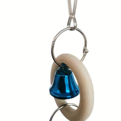 Bird Chew Toy Bell String Toy For Parrots Interactive Chain Toy