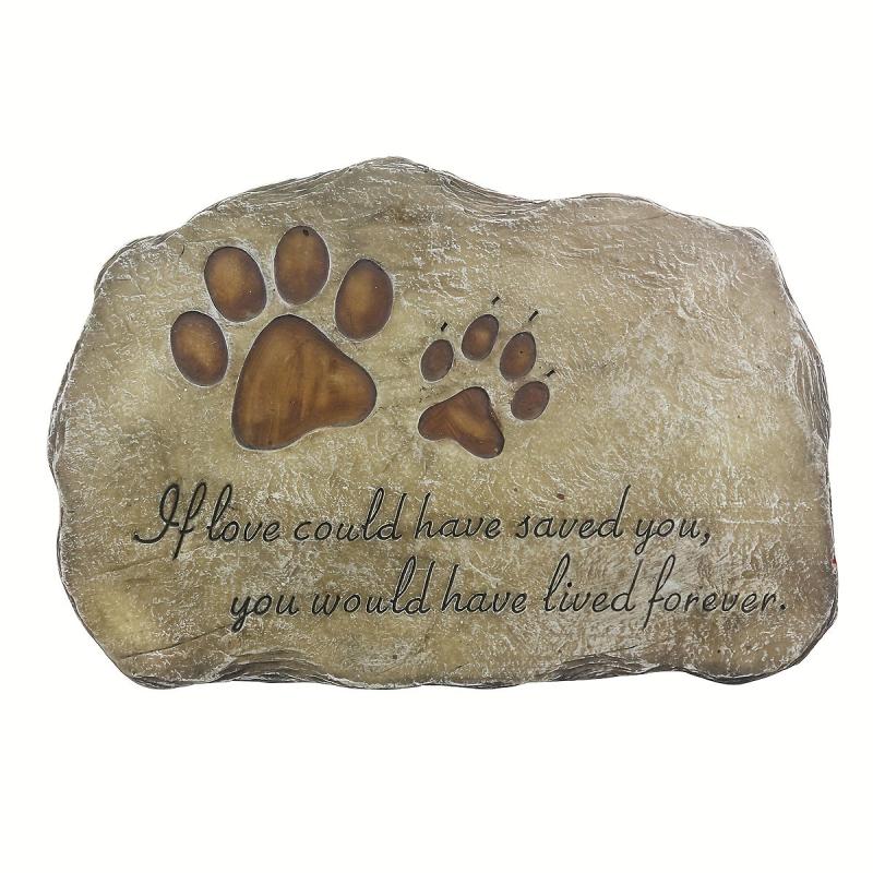Custom Engraved Dog Memorial Stone - Tribute to Your Beloved Pet