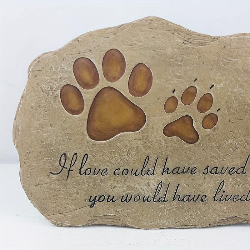 Custom Engraved Dog Memorial Stone - Tribute to Your Beloved Pet