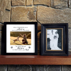 Dog Memorial Picture Frame Pet Loss Gift Sympathy Pet Tribute Keepsake
