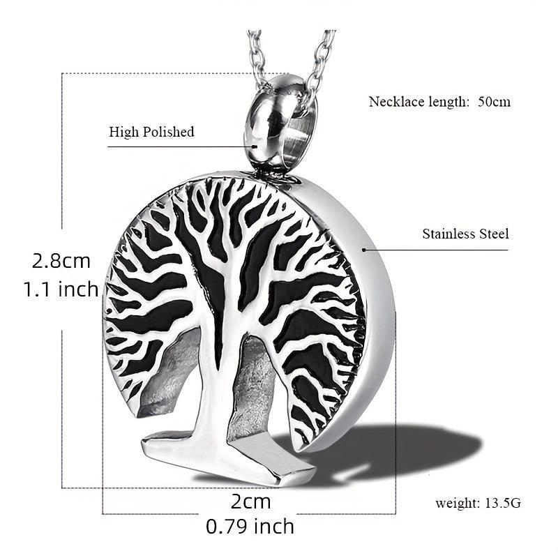 Tree of Life Urn Necklace for Ashes - Memorial Jewelry for Women and Men
