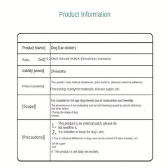 2 Sets Box Dog Ear Stand Sticker Up Support Tools Dog Ear Fixed Correction