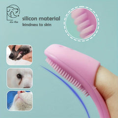 Soft Silicone Pet Finger Brush Dog Teeth Cleaning Brush