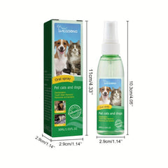 Pet Dental Spray for Dogs & Cats - Oral Care Teeth Cleaning Spray