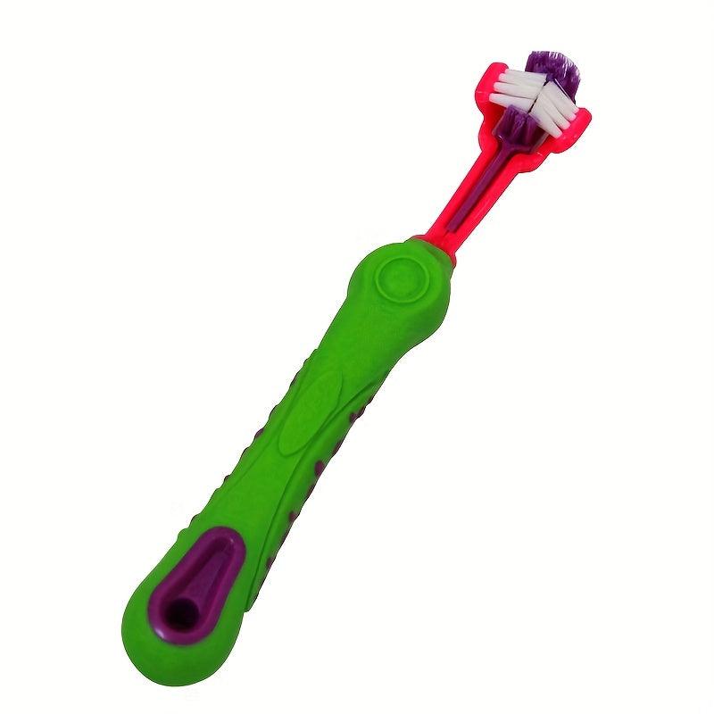 3 Sided Pet Toothbrush for Dog and Cat Teeth Cleaning