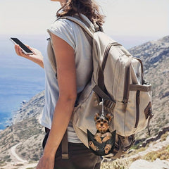 Dog Hanging Ornament Funny Cartoon Car Backpack Chain Rear Animal Pendant