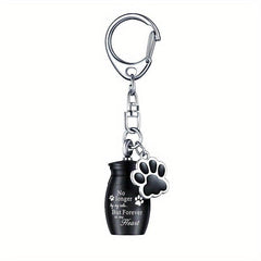 Small Pet Cremation Keychain Keepsake Memorial Jewelry for Dogs Cats