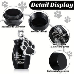 Small Pet Cremation Keychain Keepsake Memorial Jewelry for Dogs Cats