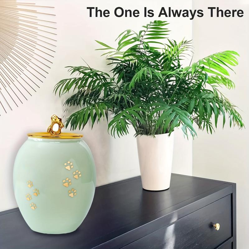 Pet Ceramic Urn Dog Ashes Container Ashes Holder Memorial Cremation Urns