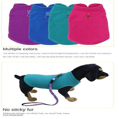 Stay Warm & Stylish This Winter with Fleece Dog Jacket & Leash Attachment