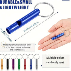15pcs Random Outdoor Survival Whistle Keychain for Camping Hiking Sports