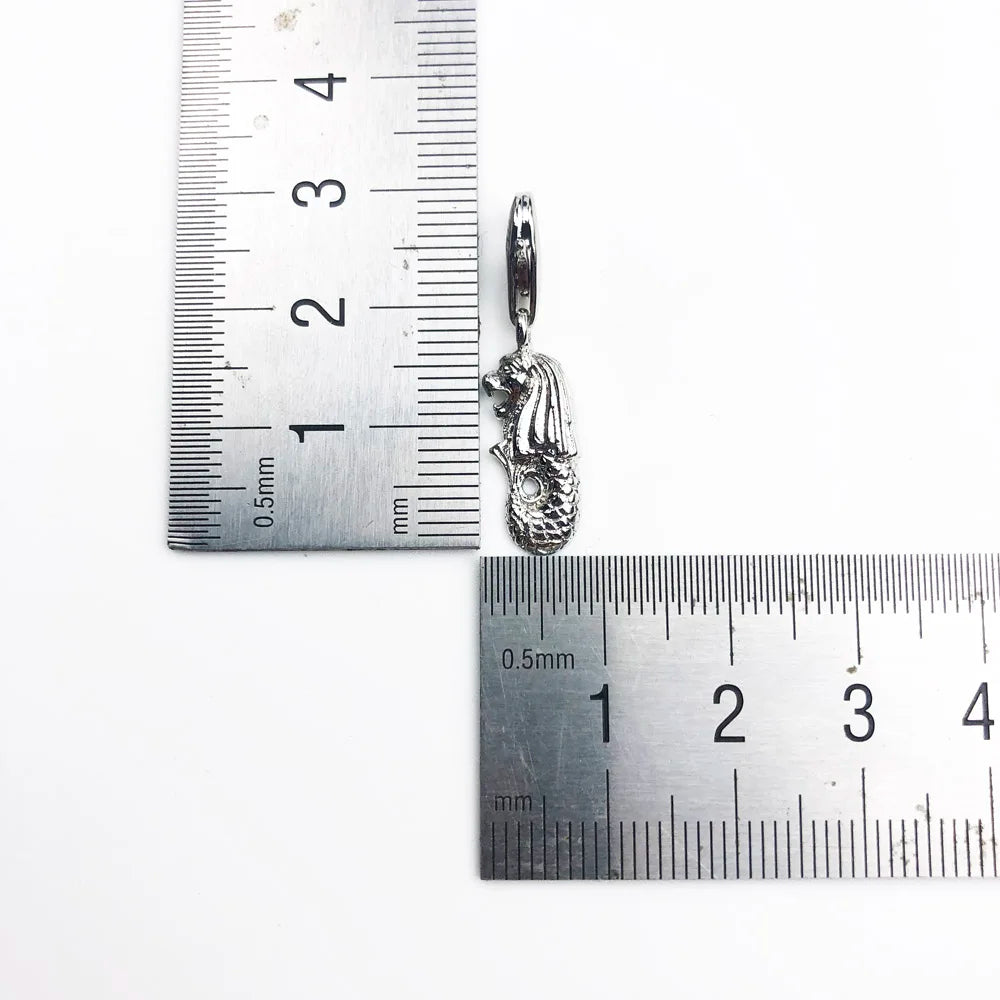 Charm Pendant Merlion 925 Sterling Silver