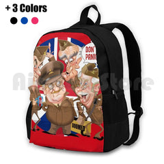 Dad's Army Cartoon Hiking Backpack Waterproof Camping Travel Dads Army