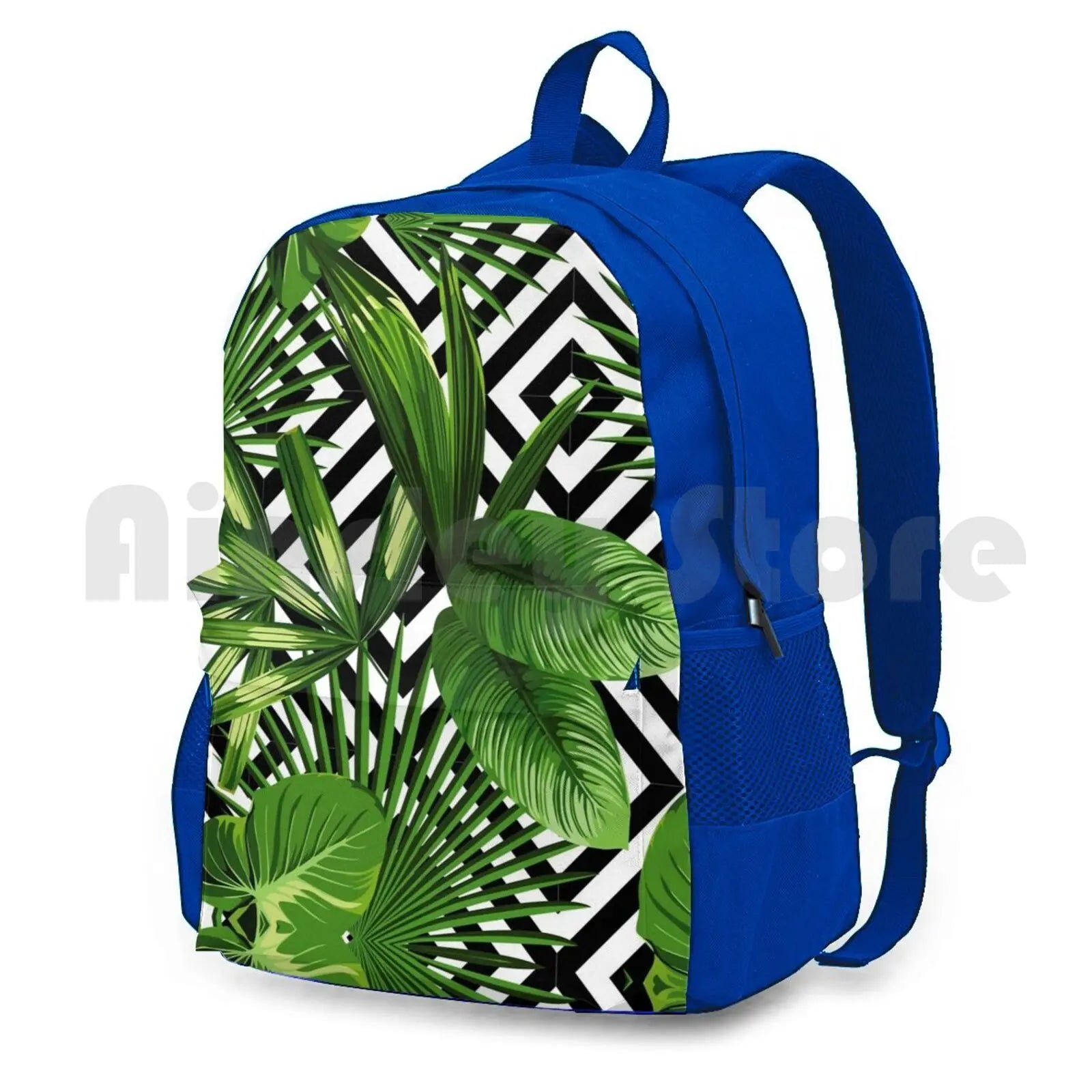 Exotic Jungle Print Hiking Backpack Waterproof Camping Travel