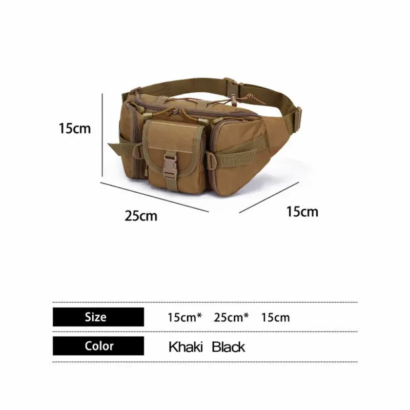 Army Tactical Waist Pack Chest Bag Outdoor Camping Hiking Belt Bag