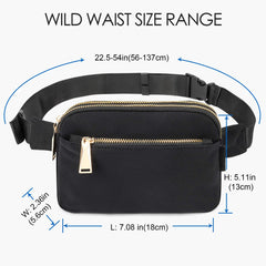 Waist Pack Belt Bag Adjustable Strap Outdoors Workout Traveling Camping