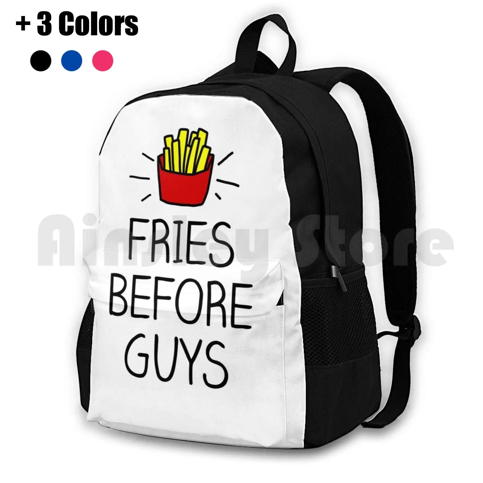 Fries Before Guys-In Outdoor Hiking Backpack Waterproof Camping Travel