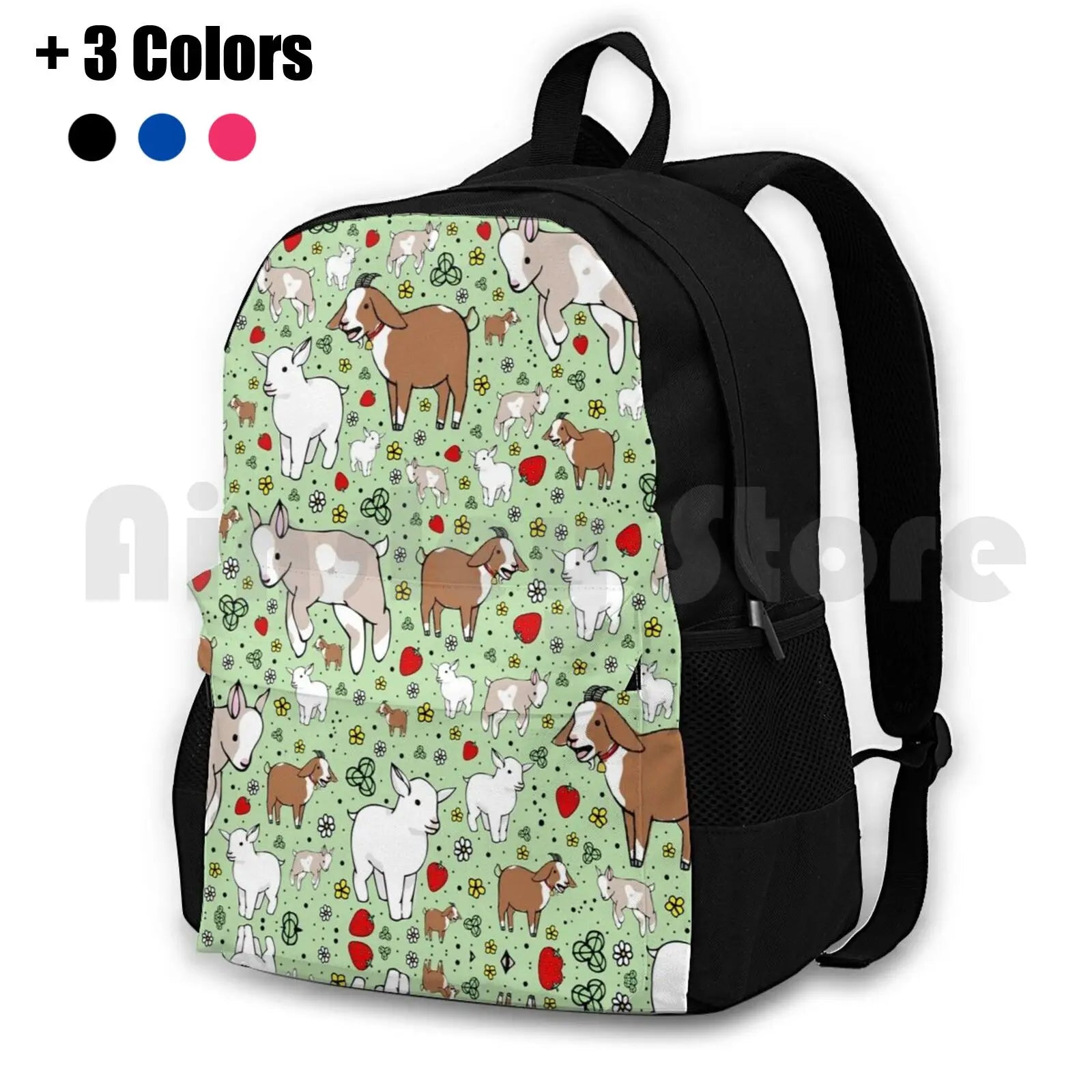 Goats Outdoor Hiking Backpack Waterproof Camping Travel Goats Goat Goat Goat