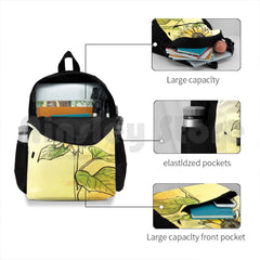 Sunflower Camping Backpack Waterproof Vintage Background Cover