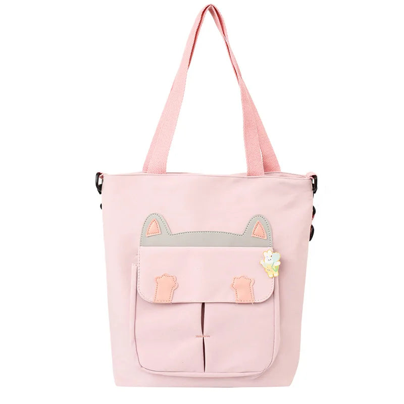 Japanese Campus Cat Bag Canvas Bag Female Bag