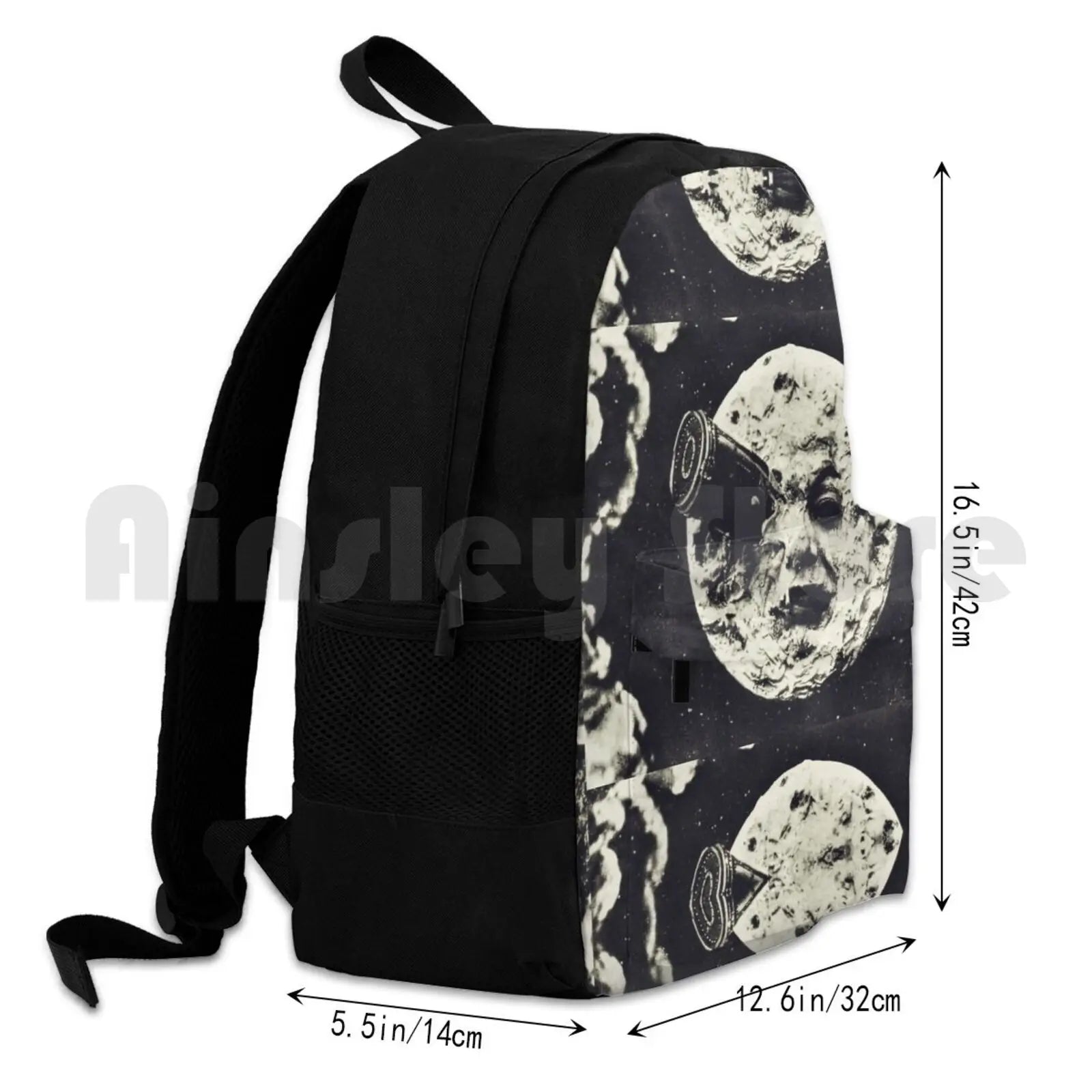 Outdoor Hiking Backpack Waterproof Camping Travel Night Sky Space Moon Galaxy