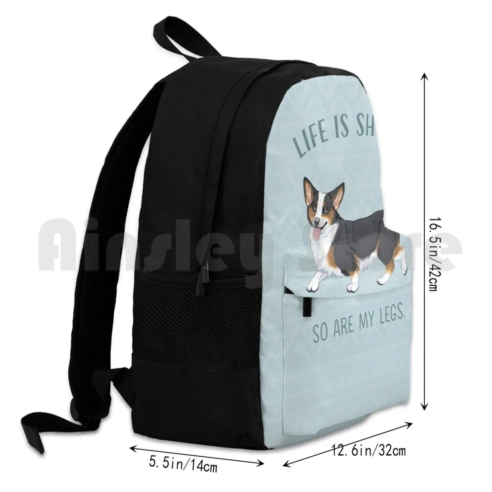 Pembroke Welsh Corgi Outdoor Hiking Backpack Waterproof Camping Travel