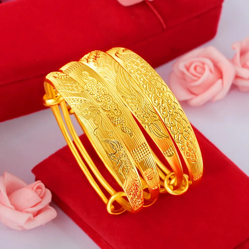 Boho Retro Dragon Phoenix High Bracelet