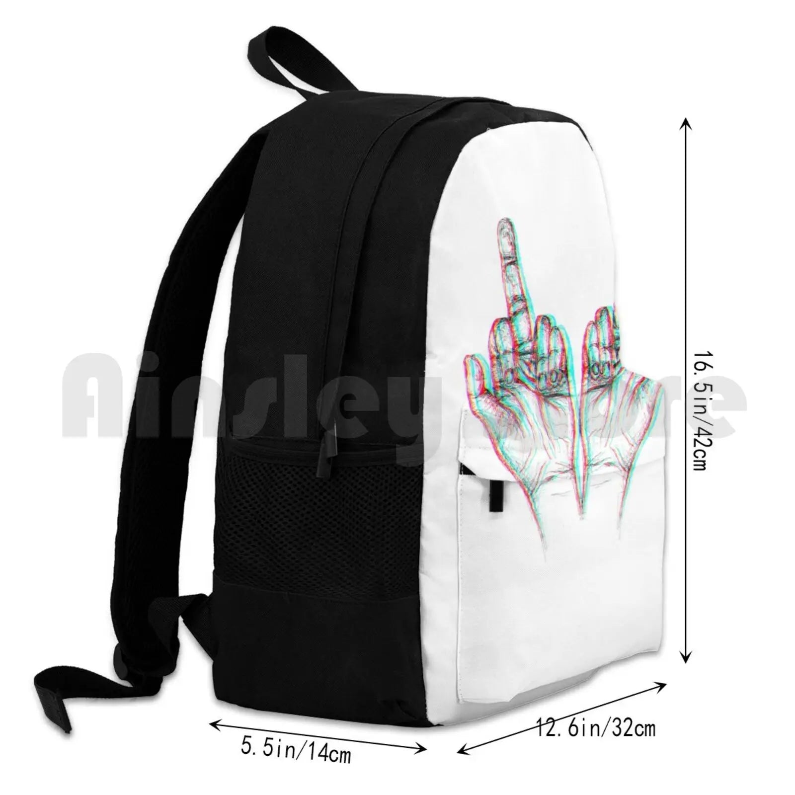 Middle Fingers Outdoor Hiking Backpack Waterproof Camping Travel