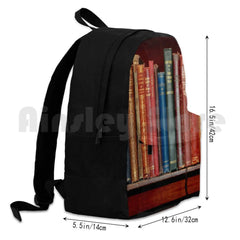 Mini Library Classic Books Hiking Backpack Waterproof Camping Travel Books