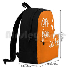 Oh For Fox Sake Outdoor Hiking Backpack Waterproof Camping Travel
