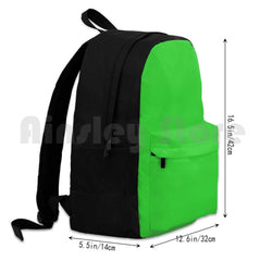 Outdoor Hiking Backpack Waterproof Camping Travel Lime Green