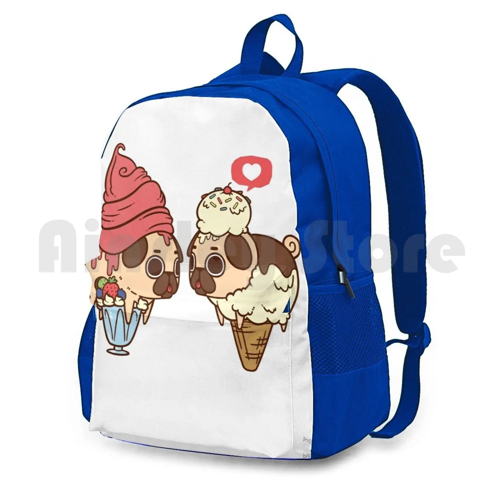 Puglie Froyo And Ice Cream Outdoor Hiking Backpack Waterproof Camping Travel