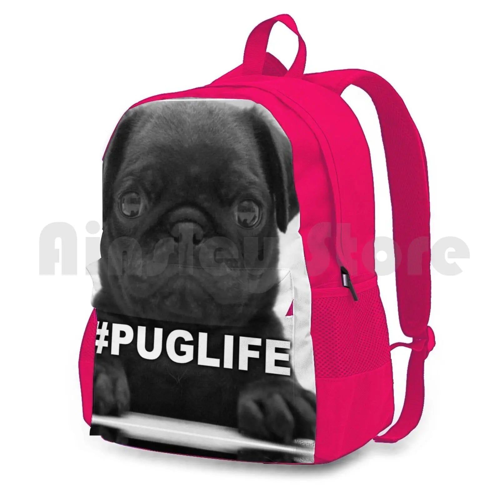 Puglife Outdoor Hiking Backpack Waterproof Camping Travel Thuglife Pug